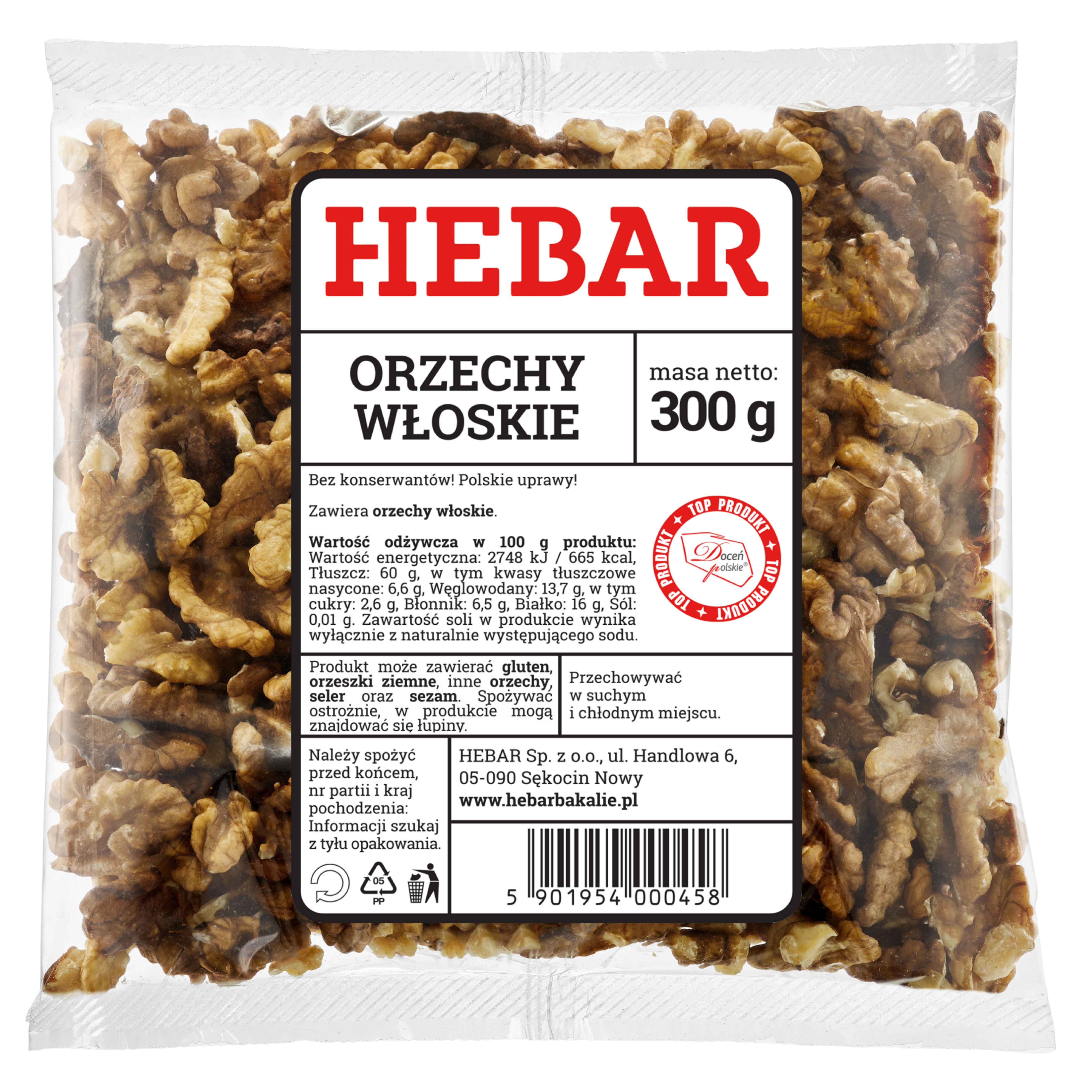 Orzechy włoskie łuskane