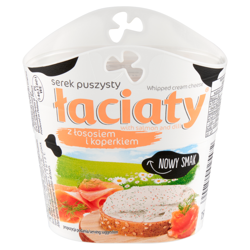 Serek puszysty z łososiem i koperkiem