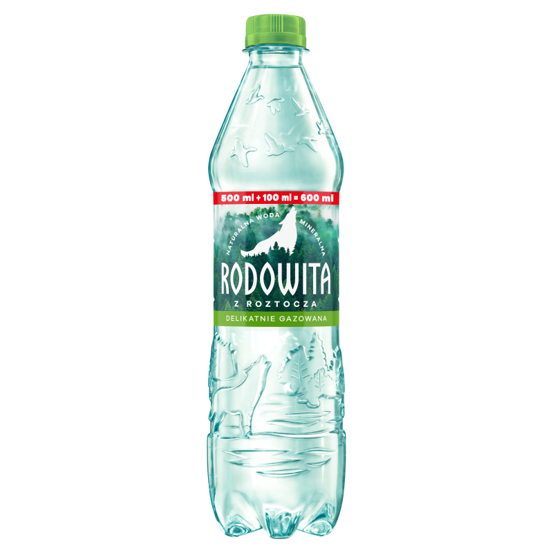 Woda mineralna delikatnie gazowana