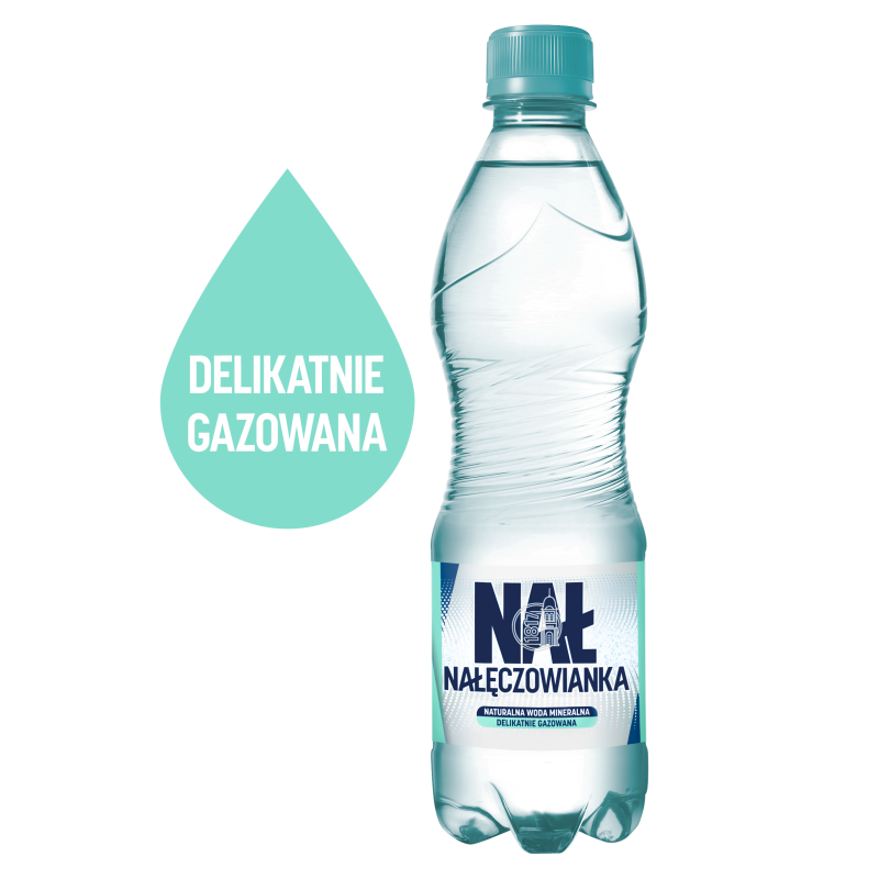 Naturalna woda mineralna delikatnie gazowana