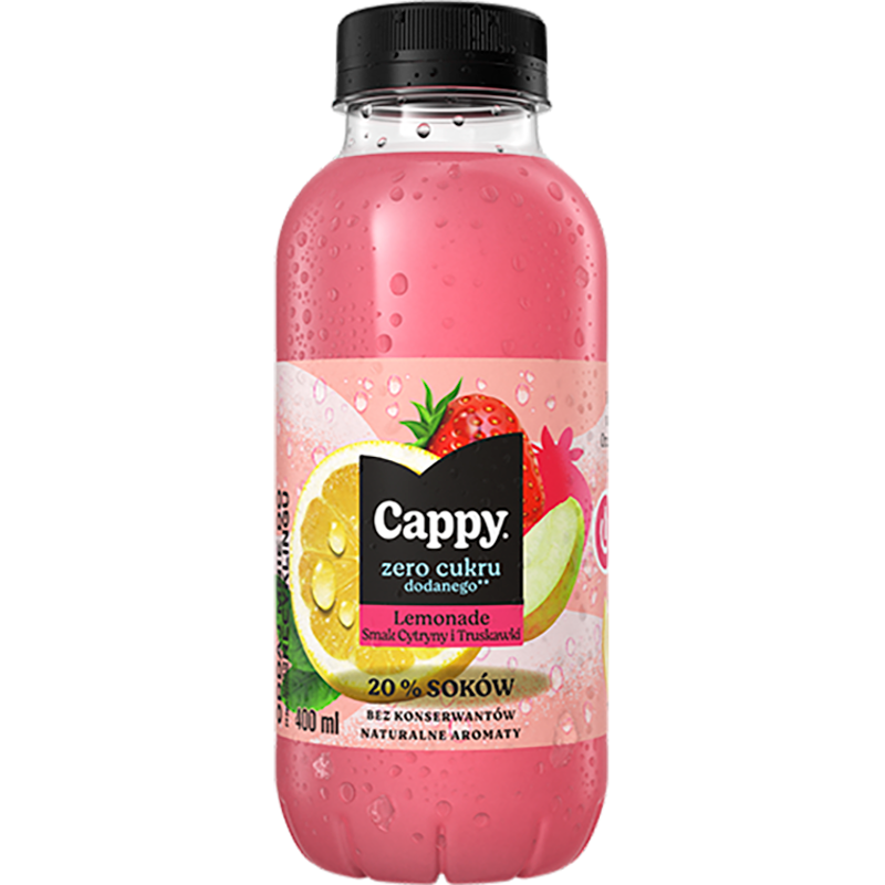 Lemoniada o smaku cytryny i truskawki