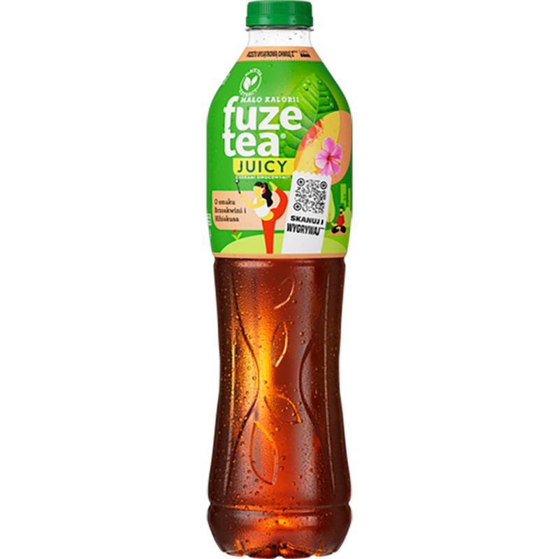 Napój niegazowany o smaku brzoskwini i hibiskusa