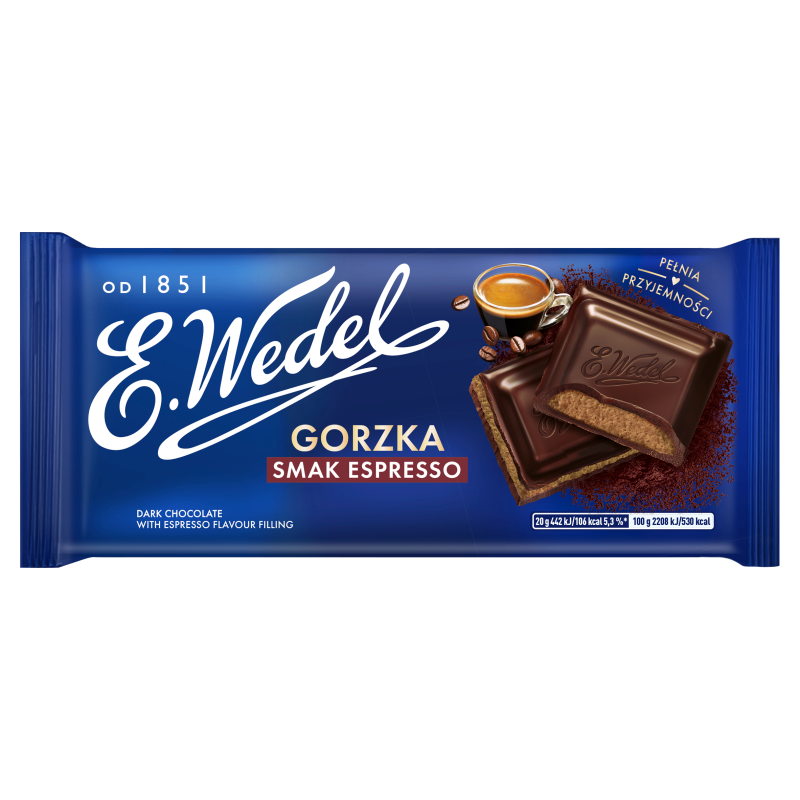Gorzka czekolada o smaku espresso