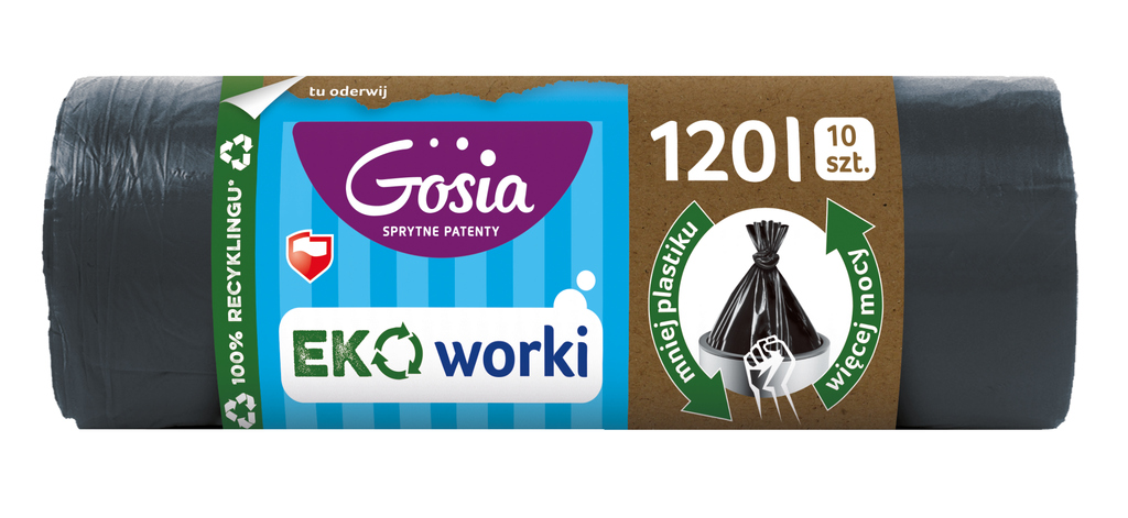 Worki na śmieci 120 l 10 szt.