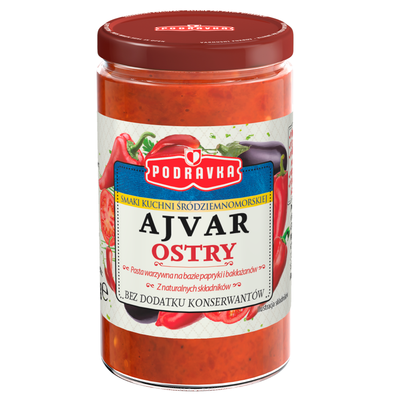 Ajvar ostry (pasta warzywna)