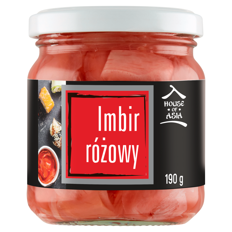 Młody imbir marynowany różowy