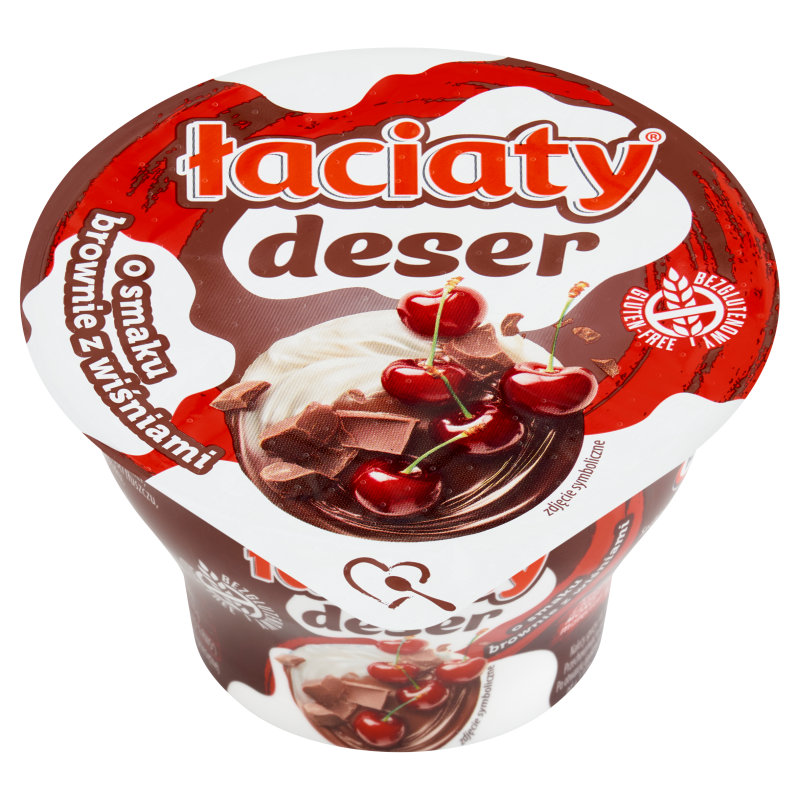 Deser o smaku brownie z wiśniami