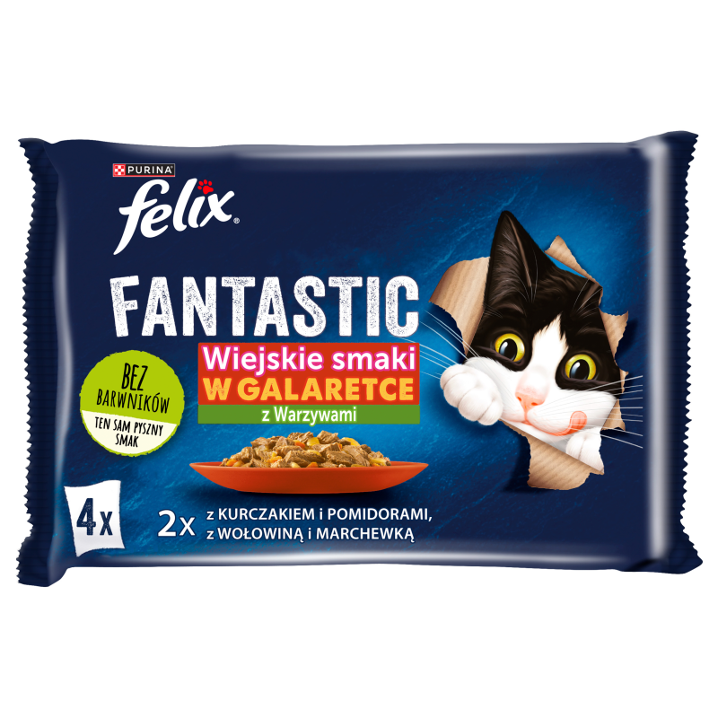 Karma dla kotów - Wiejskie smaki w galaretce 4x85g