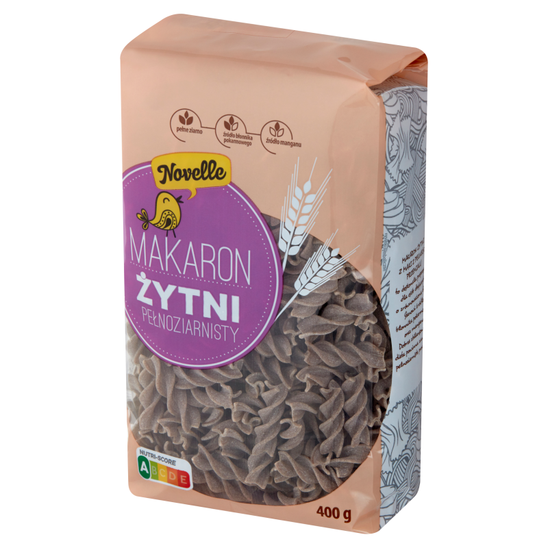 Makaron żytni pełnoziarnisty - świderki