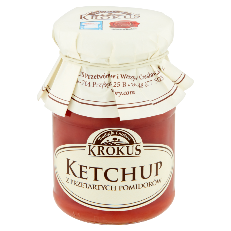 Ketchup z przetartych pomidorów bezglutenowy