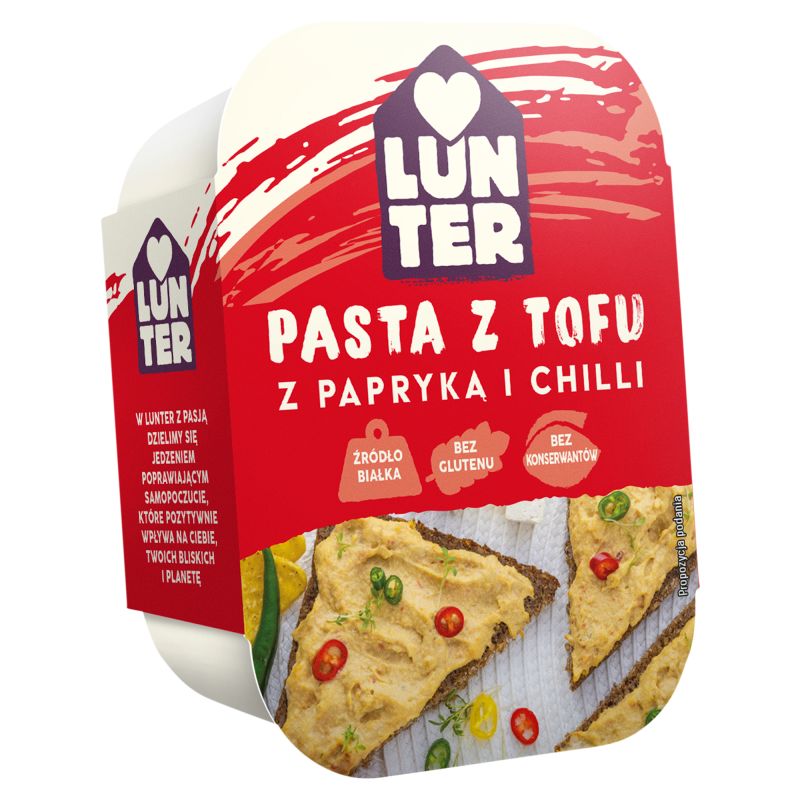 Pasta z tofu z papryką i chilli bezglutenowa