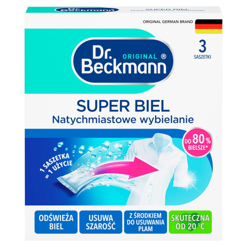 Proszek wybielający Super Biel w saszetkach 3 szt.
