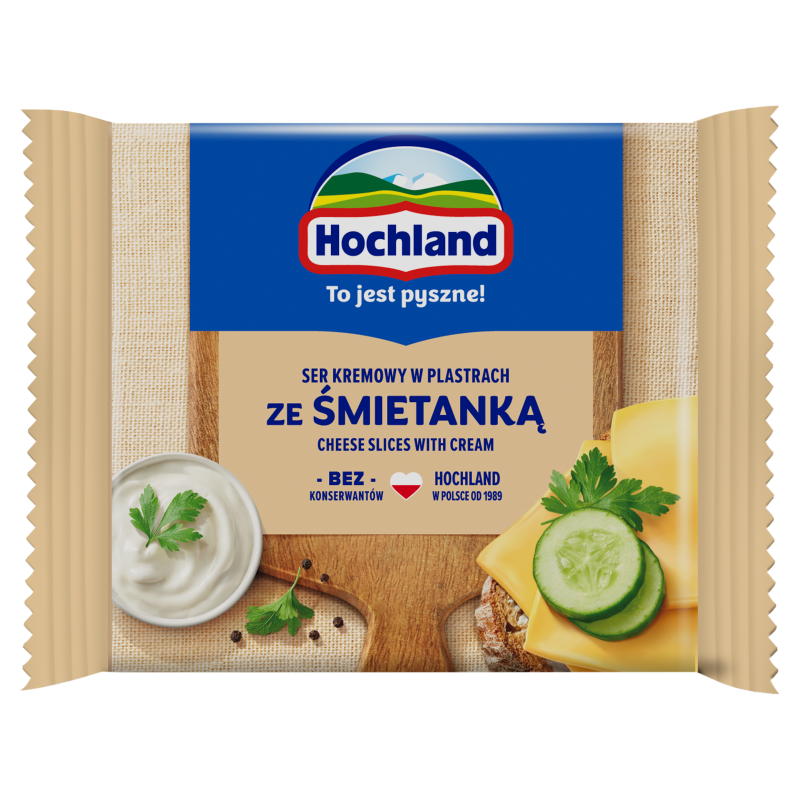 Ser kremowy w plastrach śmietankowy