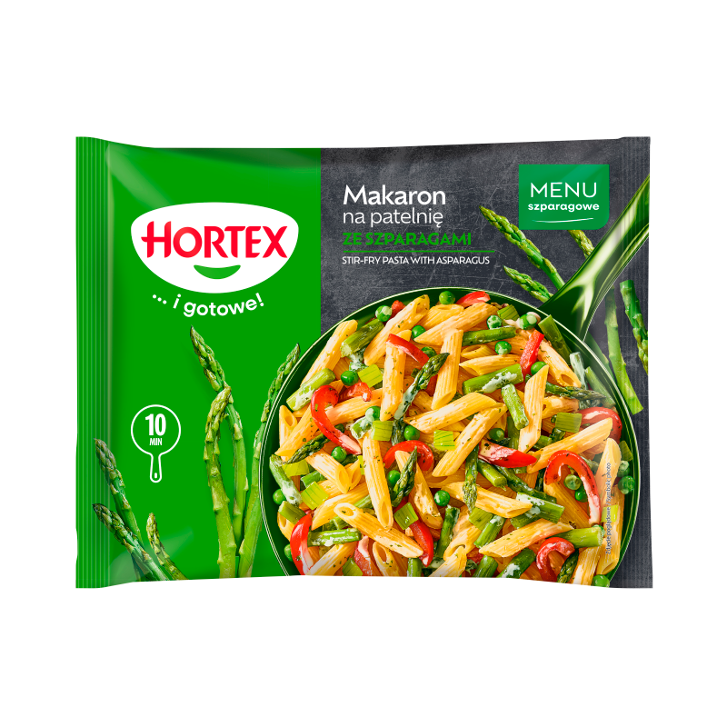 Makaron na patelnię ze szparagami