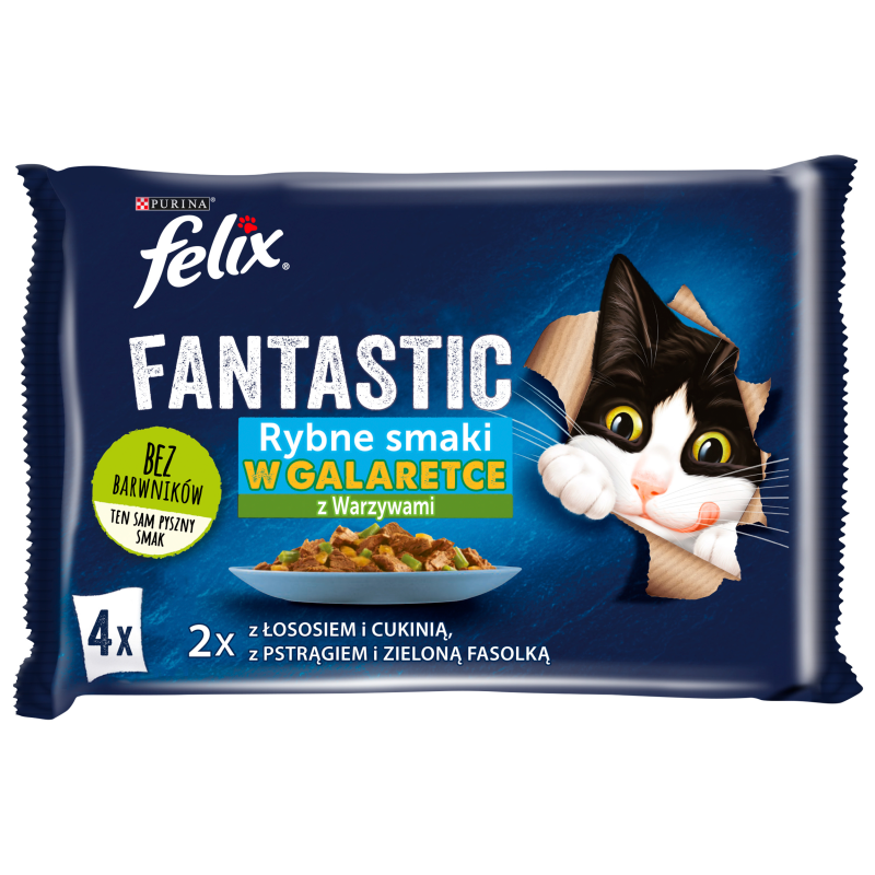 Karma dla kotów - Wybór smaków w galaretce 4x85g