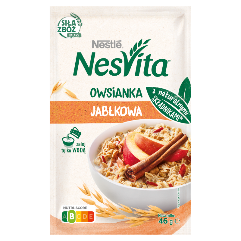 Owsianka jabłkowa z cynamonem (instant)