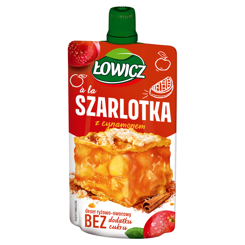 Deser ryżowo owocowy a'la szarlotka z cynamonem