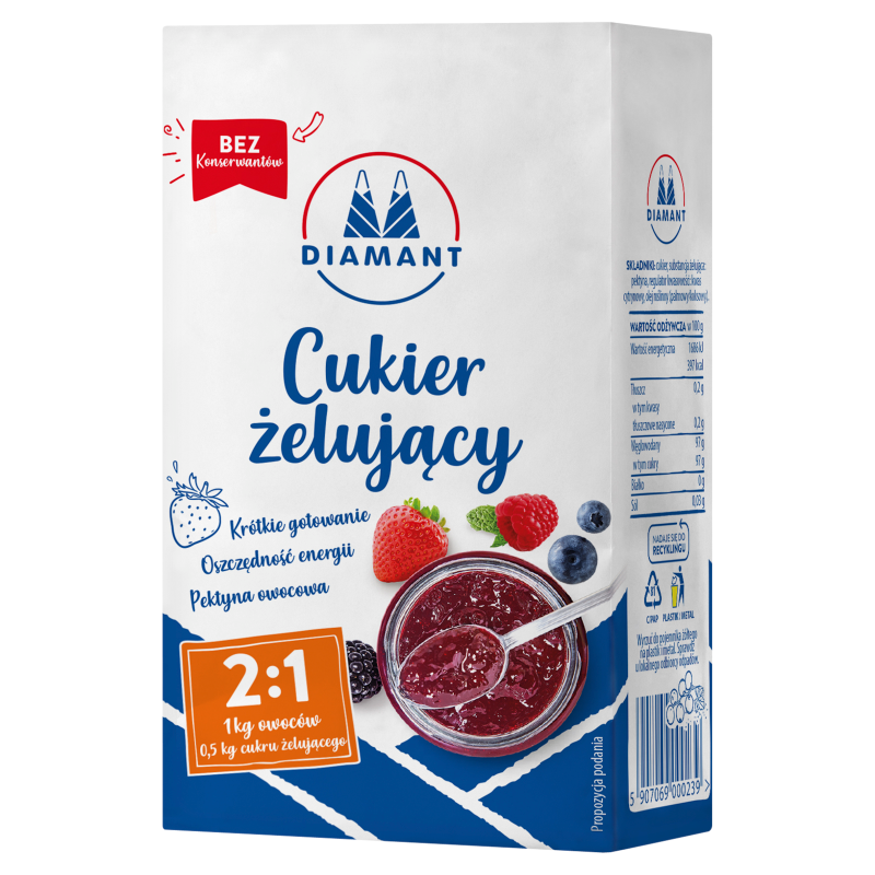 Cukier żelujący 2:1 (na 1kg owoców)