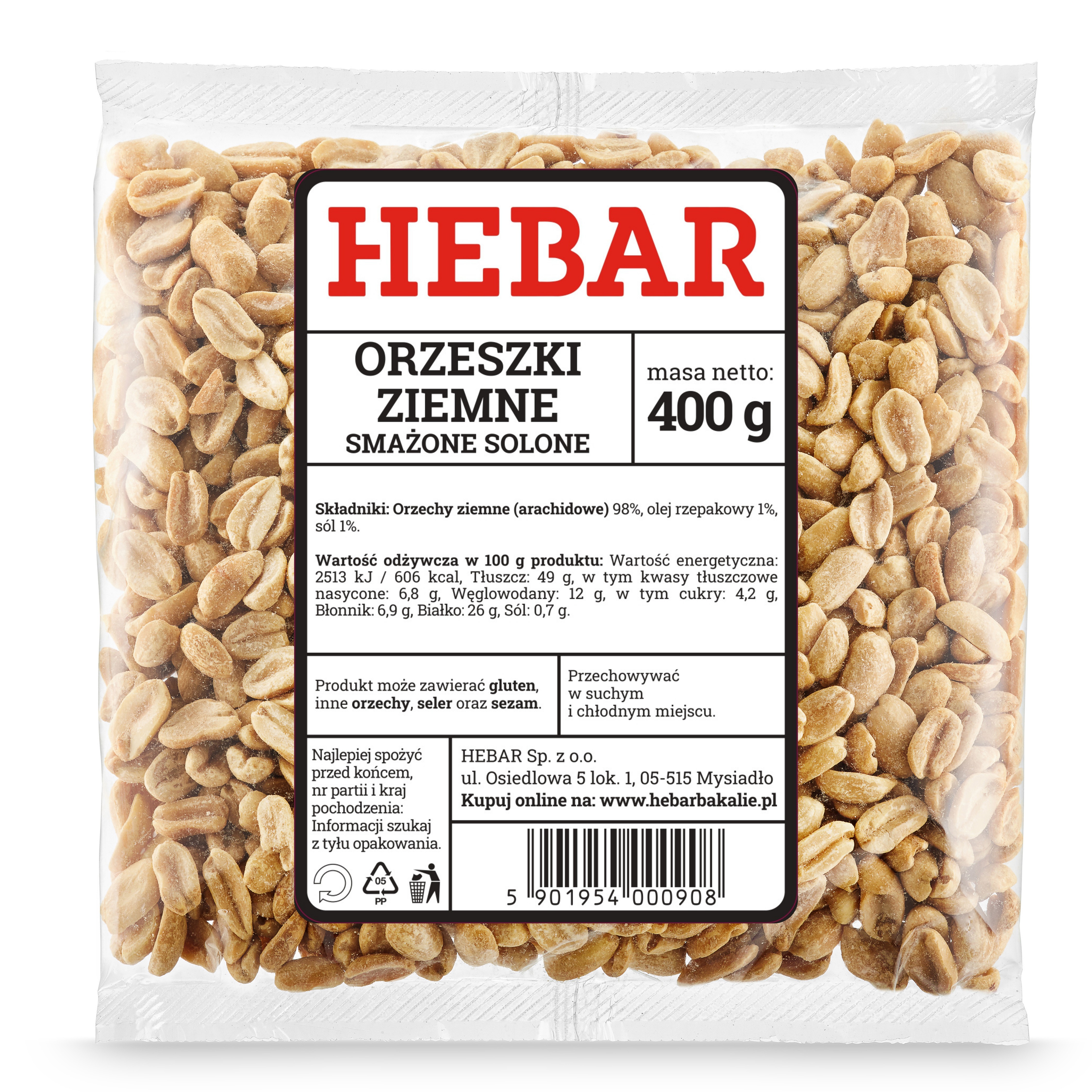 Orzeszki ziemne smażone solone