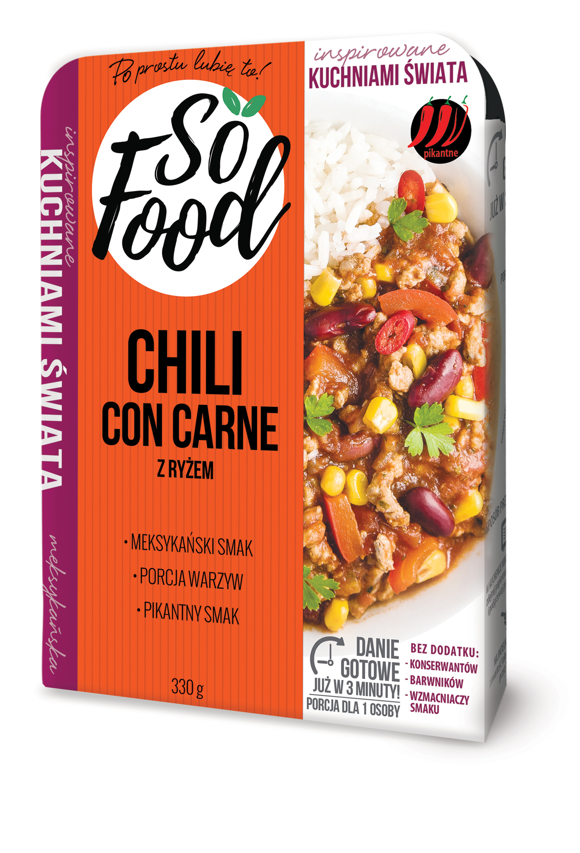 Chili con carne z ryżem (pikantne)