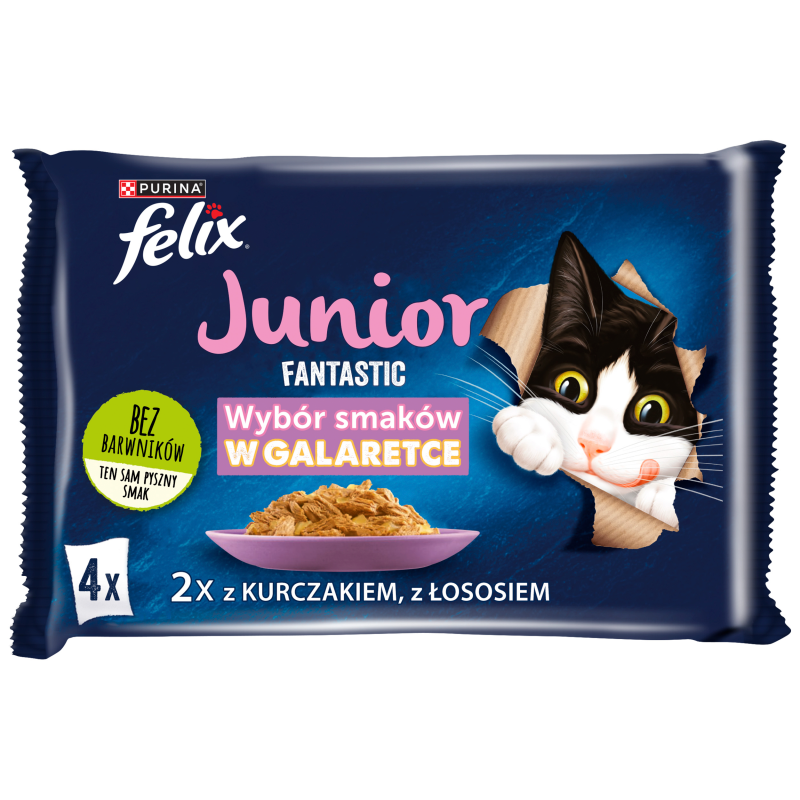 Karma dla kociąt - Wybór smaków w galaretce 4x85g