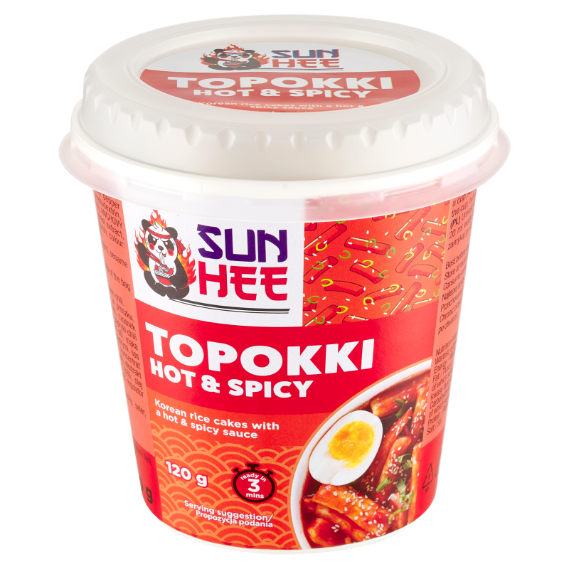 Topokki (kluski ryżowe instant) hot&spicy