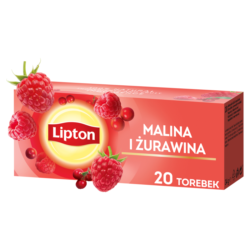 Herbatka owocowa Malina i Żurawina 20 torebek