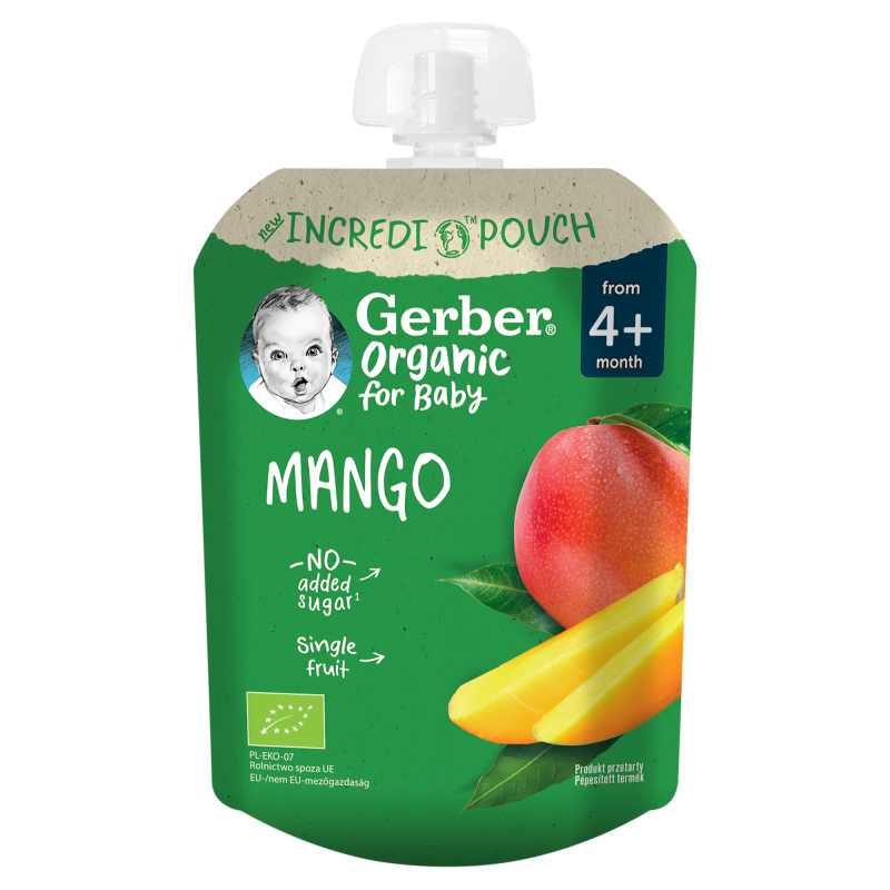 Deserek w tubce mango dla niemowląt po 4 miesiącu BIO