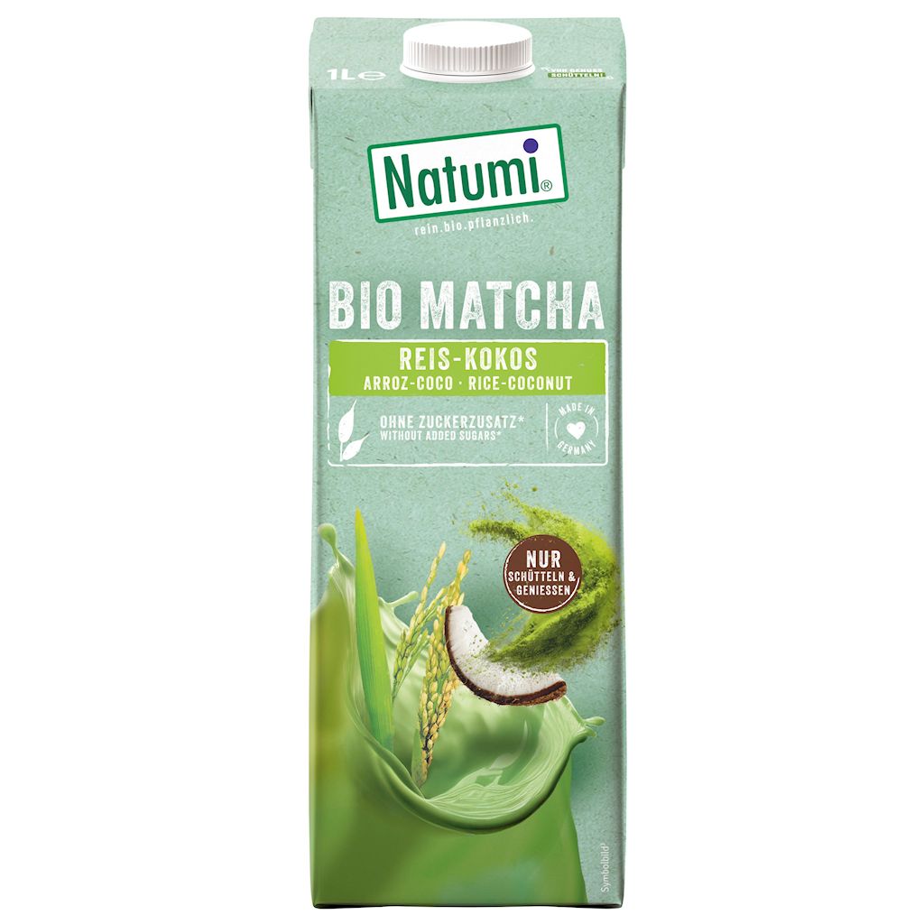 Napój ryżowo-kokosowy z matchą bez dodatku cukrów BIO