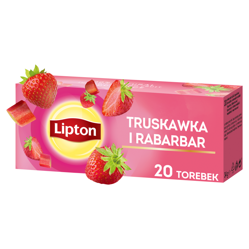 Herbatka owocowa Truskawka i Rabarbar 20 torebek ex.