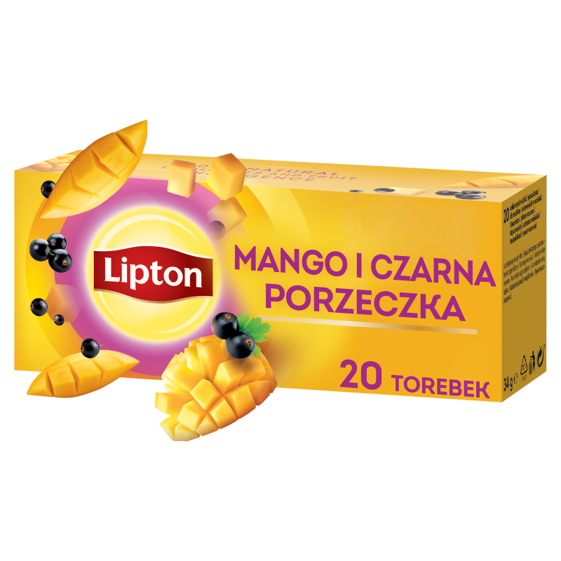 Herbatka owocowa Mango i Czarna porzeczka 20 torebek