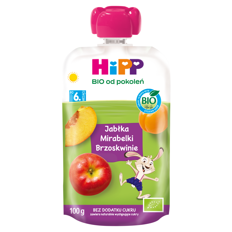 Jabłka-Mirabelki-Brzoskwinie muc owocowy BIO