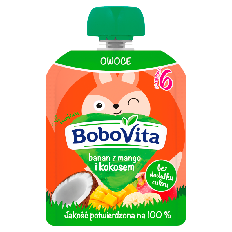 Mus banan z mango i kokosem po 6 miesiącu (tubka)