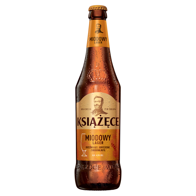 Miodowy Lager (cena zawiera 1 zł kaucji za butelkę)