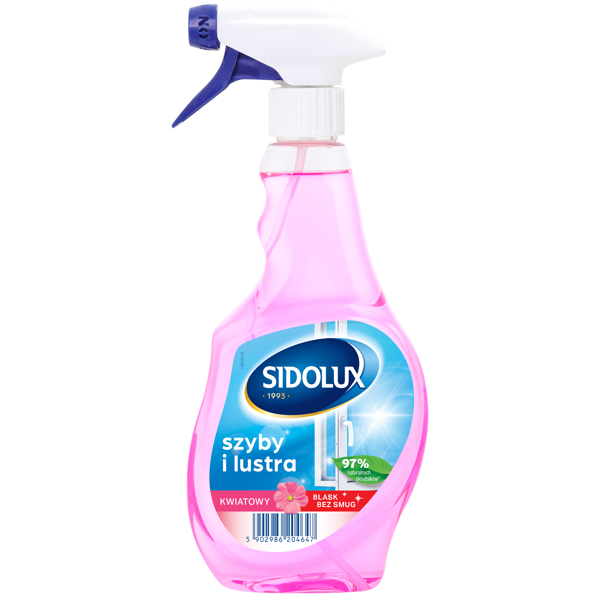 Płyn do mycia Szyb i Luster w sprayu Kwiaty 500ml