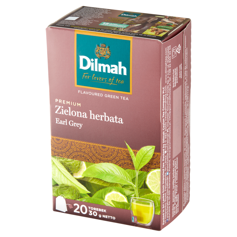 Zielona herbata Earl Grey 20 torebek ex.