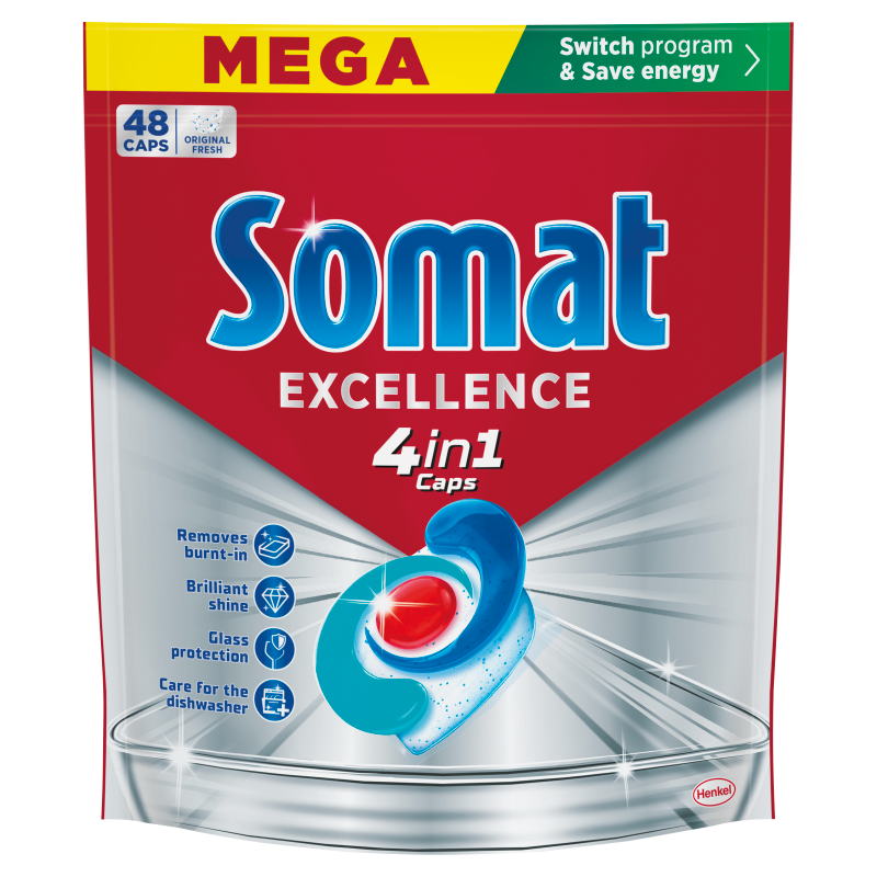 Kapsułki do zmywarki 4w1 Excellence 48 szt.