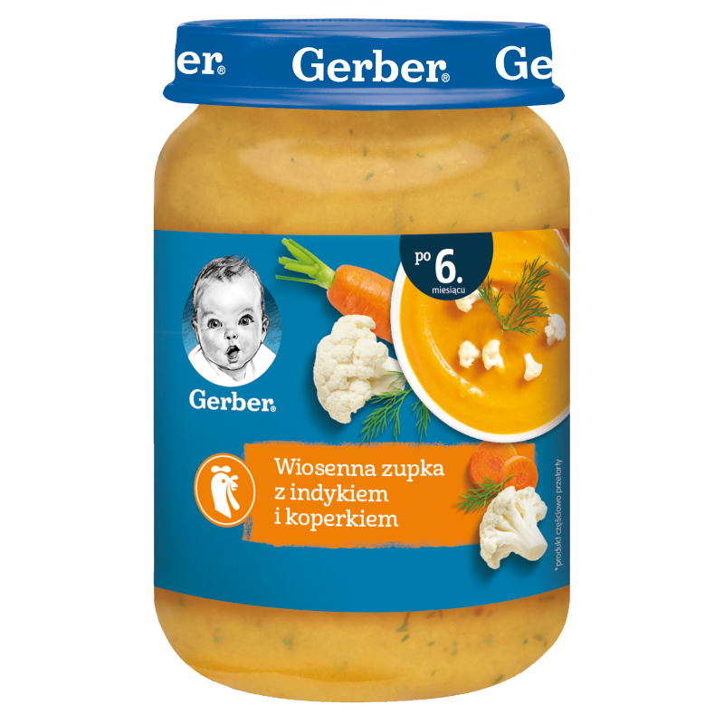 Wiosenna zupka z indykiem i koperkiem dla niemowląt po 6 miesiącu