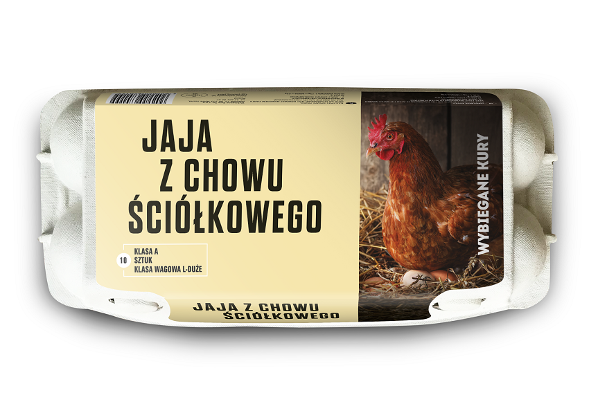 Jaja kurze z chowu ściółkowego (rozmiar L) - 10 szt.