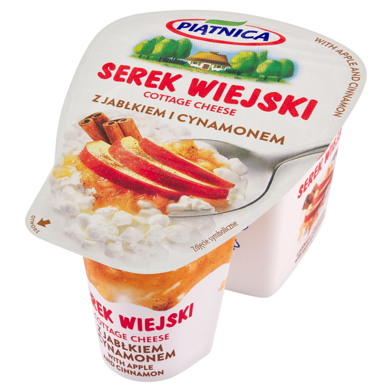 Serek wiejski z jabłkiem i cynamonem