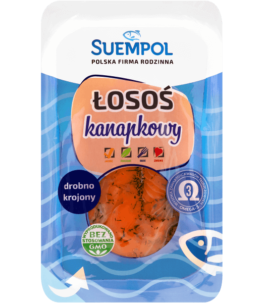 Łosoś wędzony marynowany kanapkowy z koprem