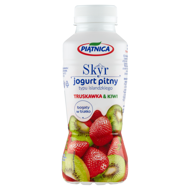 Skyr jogurt pitny typu islandzkiego truskawka & kiwi