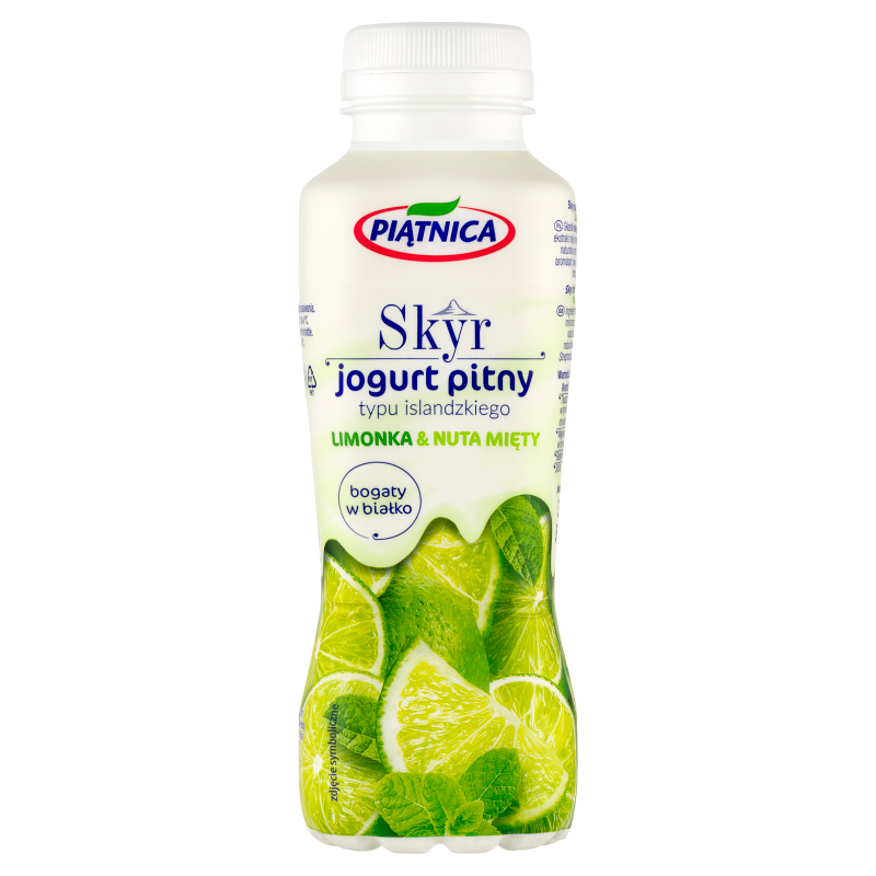 Skyr jogurt pitny typu islandzkiego limonka z nutą mięty