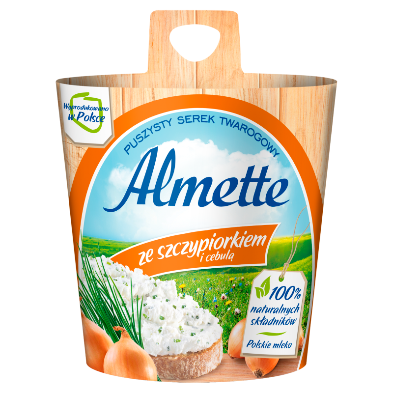 Serek twarogowy ze szczypiorkiem i cebulą