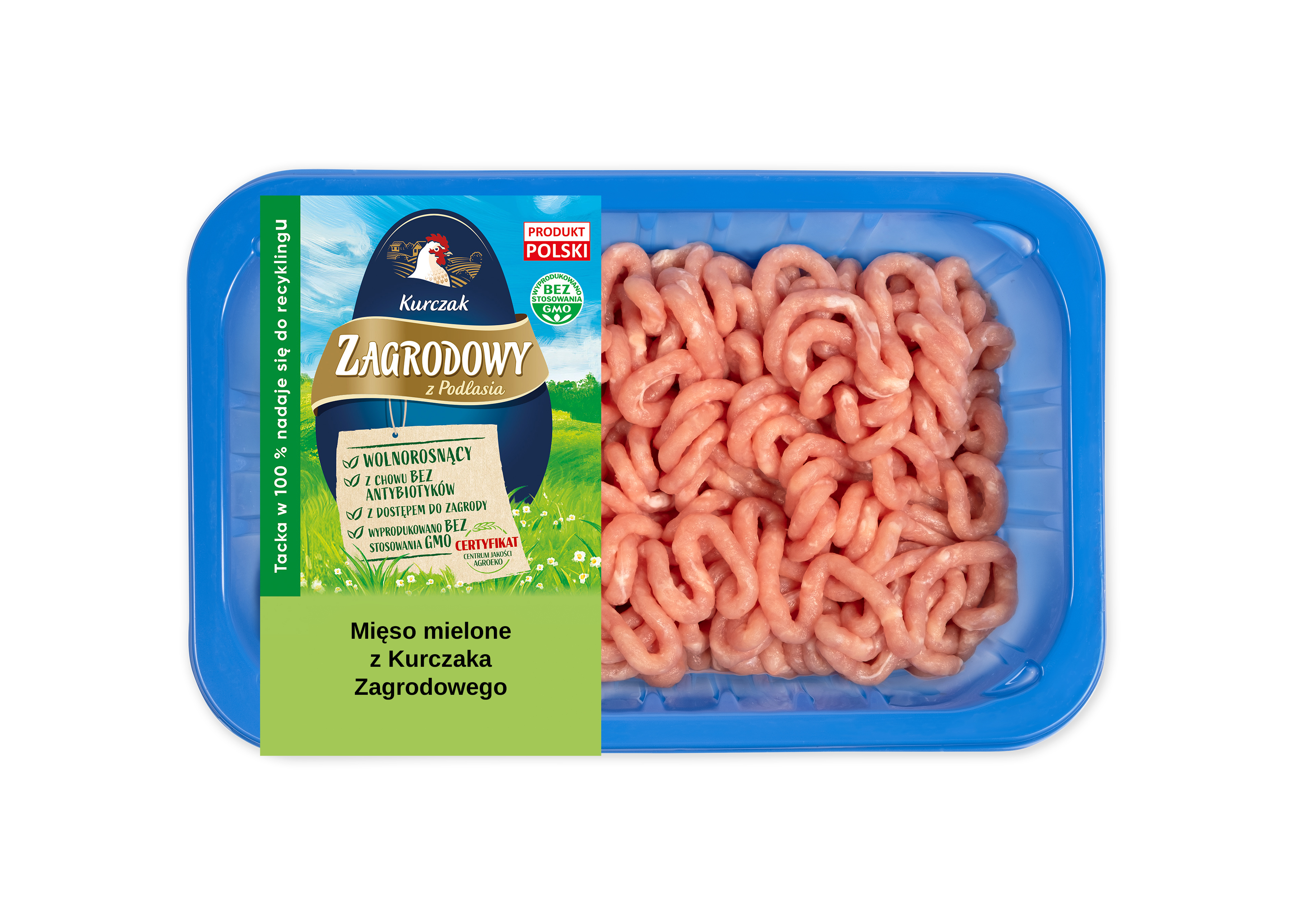 Mięso mielone z nogi i fileta kurczaka zagrodowego