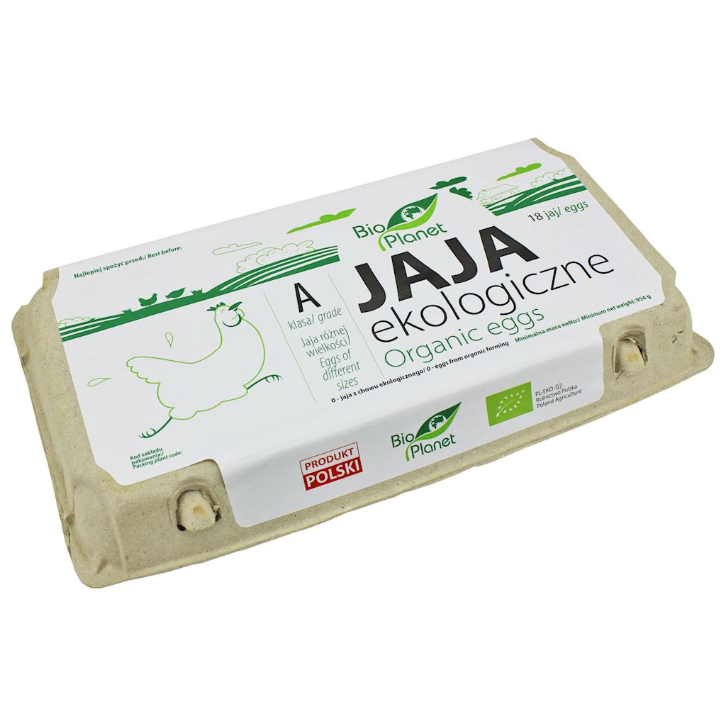 Jaja kurze z chowu ekologicznego - 18 szt. BIO