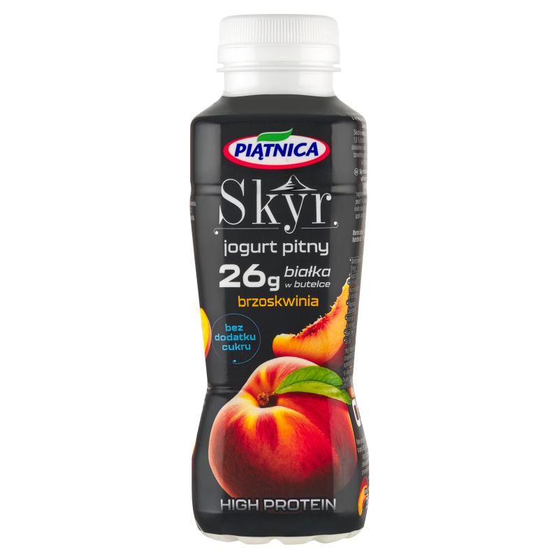 Skyr jogurt pitny proteinowy bez dodatku cukru brzoskwinia