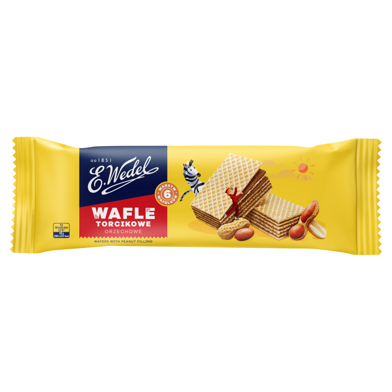 Wafle torcikowe mini orzechowe