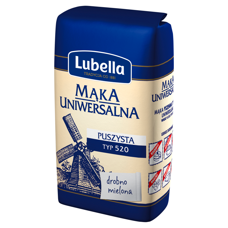 Mąka puszysta drobno mielona - Uniwersalna (typ 520)