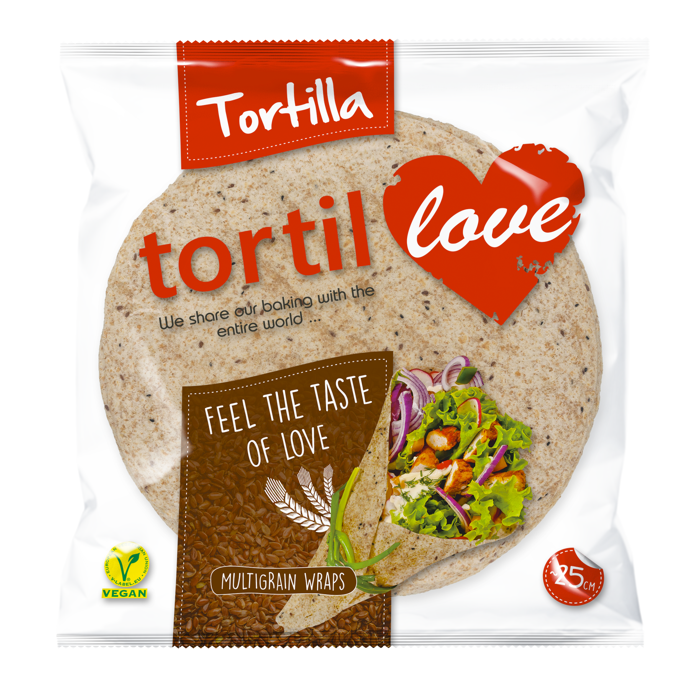 Tortilla wieloziarnista - 25 cm (4 szt.)